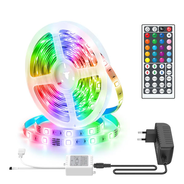 BTF-Lighting 12V 5M 10M 15M 20M Set IP30 IP65 IR WiFi Control 5050 RGB LED Strip Light Kit For Home Decoration style=