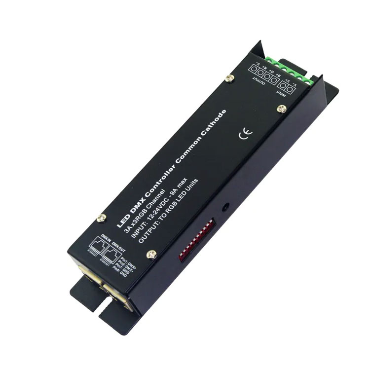 High frequency 3 channels constant voltage common cathode lighting dmx controller